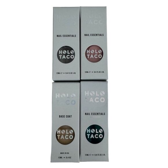 HOLO TACO 4: GLOSSY TACO TOP COAT AND 3 BASES: SMOOTHING, PINK SMOOTHING AND LON - Picture 2 of 2